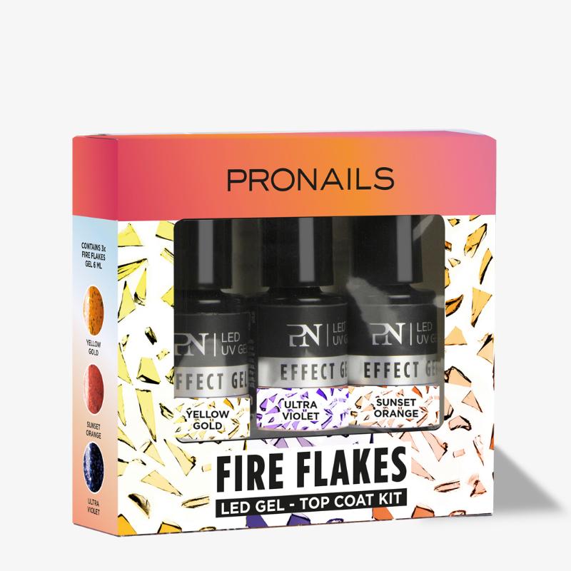 Fire Flakes Top Coats 3 uds